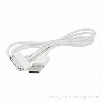 Rotate USB Cable for iPad/iPhone/iPod, 2m Length with White Color